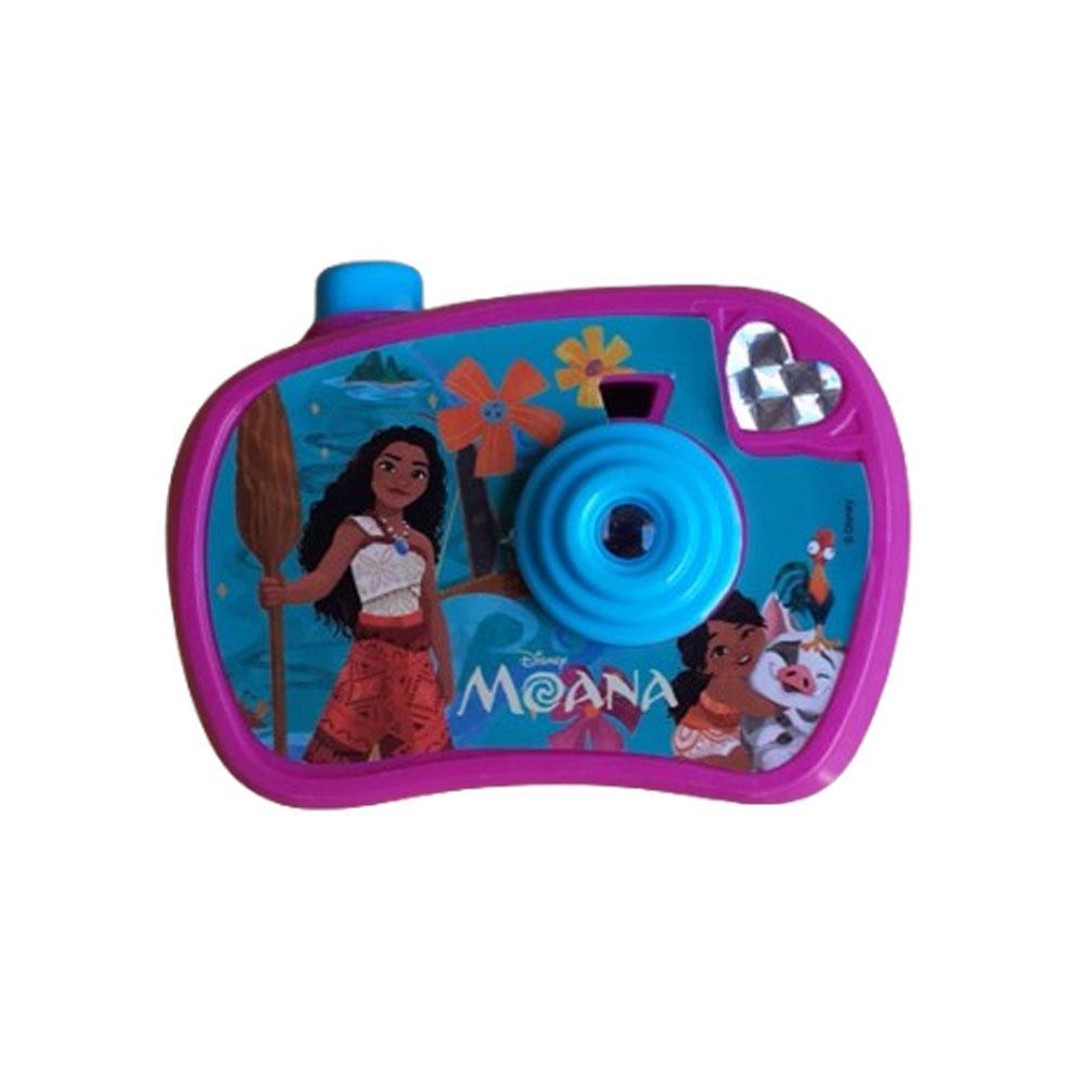 Miniatura Brinquedo Câmera Fotográfica C/Projetor Moana 2 8 Projeções