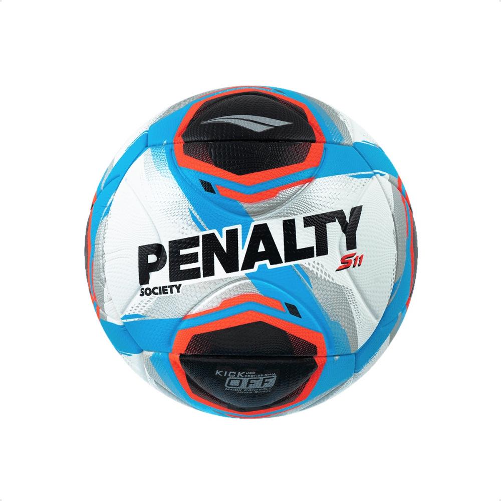 Miniatura Bola Penalty Society S11 R2 XXV Branco / Azul