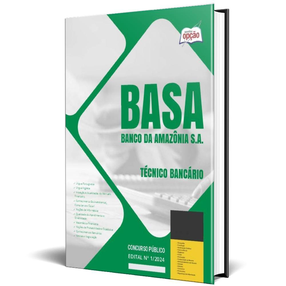 Miniatura Apostila Basa 2024 - Técnico Bancário