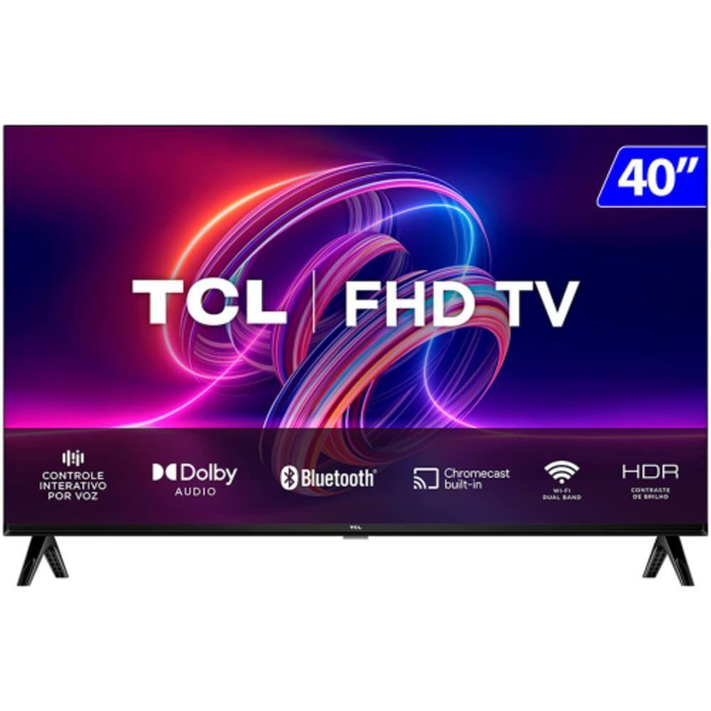 Miniatura TV 40 Polegadas TCL LED Smart Wi-Fi Full HD Android Comando 40S5400A