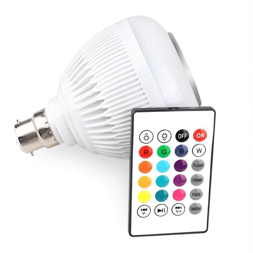 Miniatura Lâmpada Caixa De Som Bluetooth Luz Led Rgb Controle Remoto