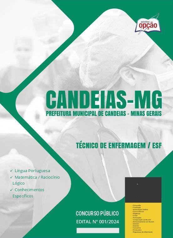 Miniatura Apostila Prefeitura Candeias Mg 2024 Técnico Enfermagem /