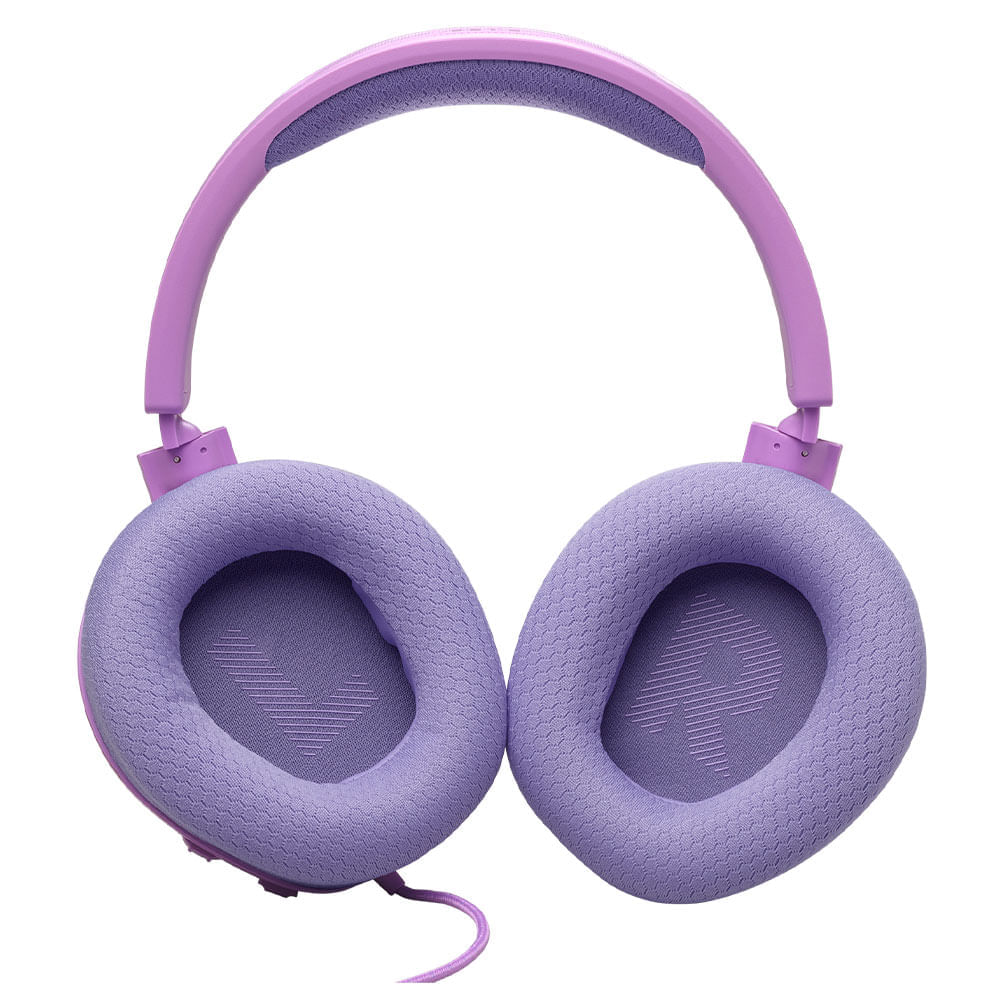 Fone de Ouvido JBL Quantum 100 M2 Headset Gamer Rosa e Lilás Microfone Boom Destacável