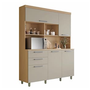 Miniatura Cozinha Compacta Nesher Nobreza com 5 Portas, 2 Gavetas e 2 Prateleiras - 160cm de largura