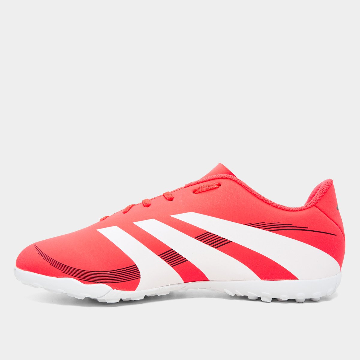 Chuteira Society Adidas Predator Artilheira 25 Unissex Vermelho+Branco - 40