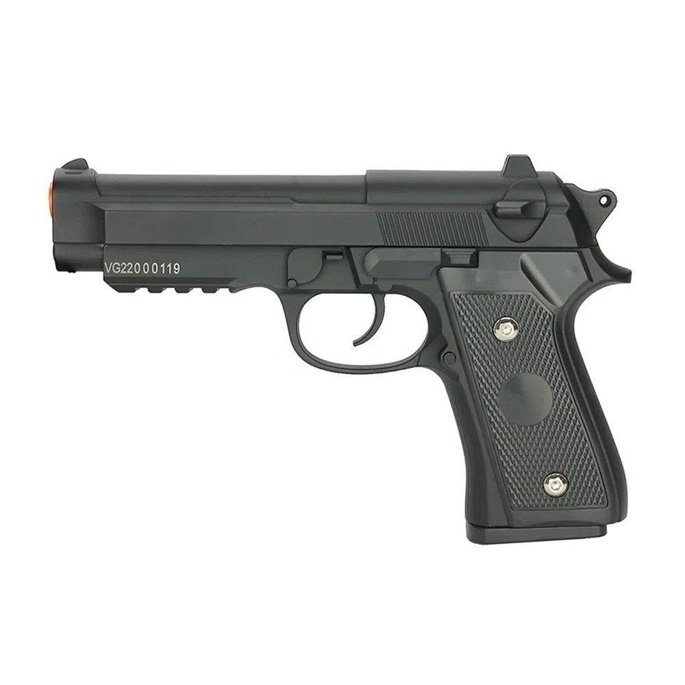 Miniatura Pistola Airsoft Pt92 V22 Full Metal Spring 6mm 1000bbs