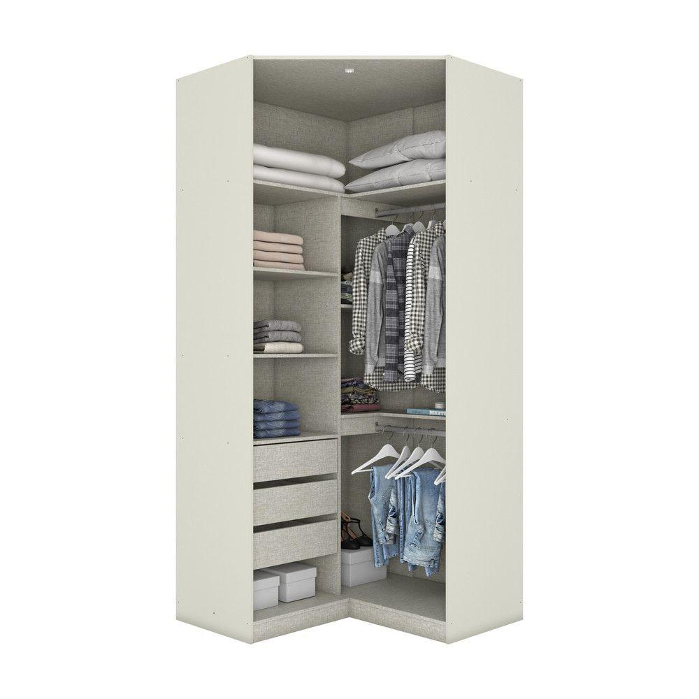 Miniatura Canto Closet Modulado 2 Portas 3 Gavetas