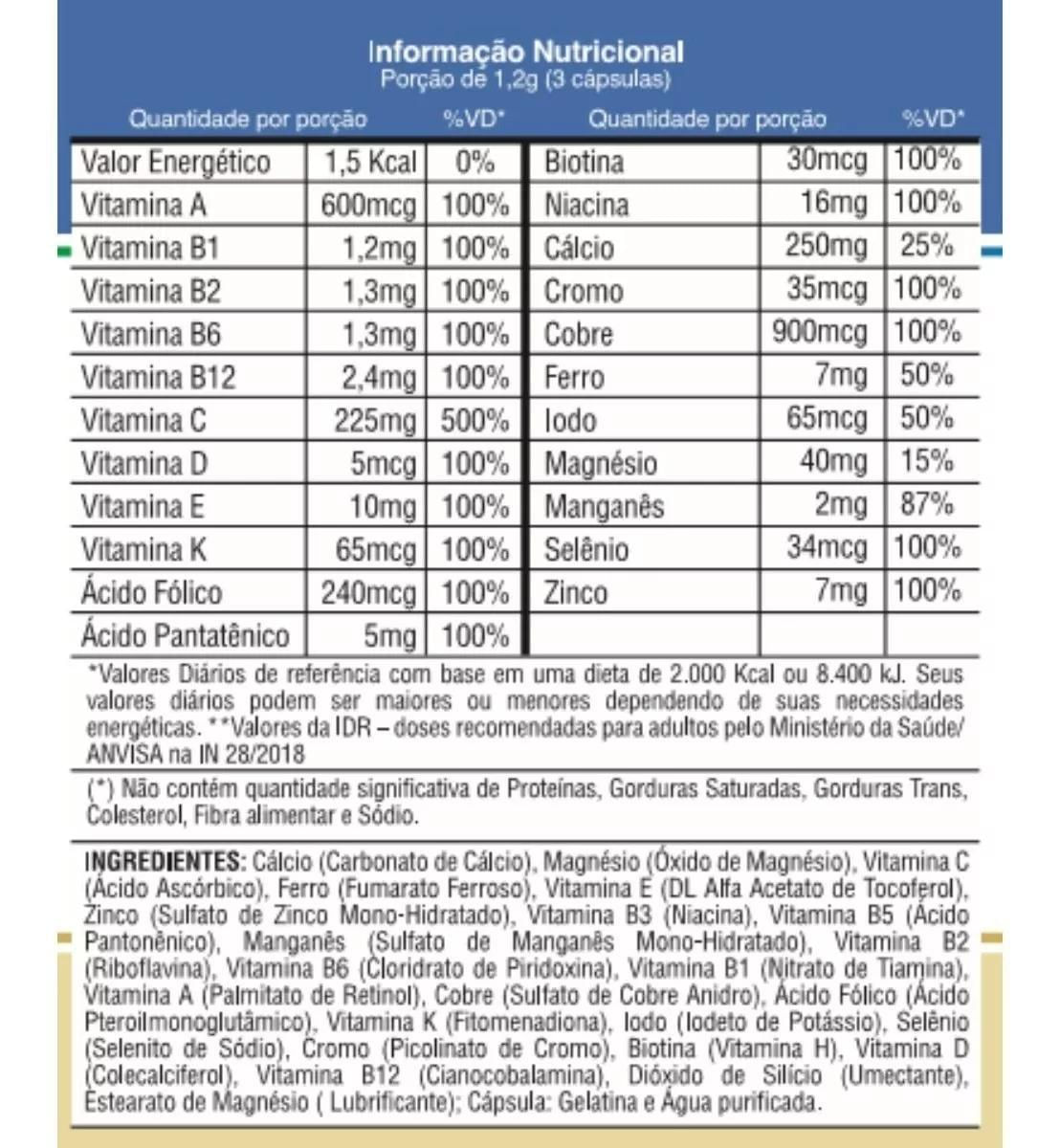 Miniatura Suplemento Polivitamínico Ultravit Natuzí - By Issosim