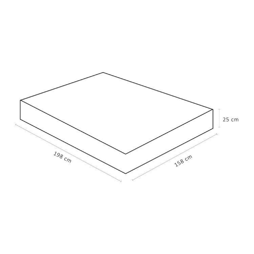 Miniatura Cama Box Colchão Iso Molas Nanolastic Queen Size Ortobom Preto/Cinza