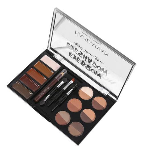 Miniatura Kit De Sobrancelhas Profissional Paleta Maquiagem Sombra Gel