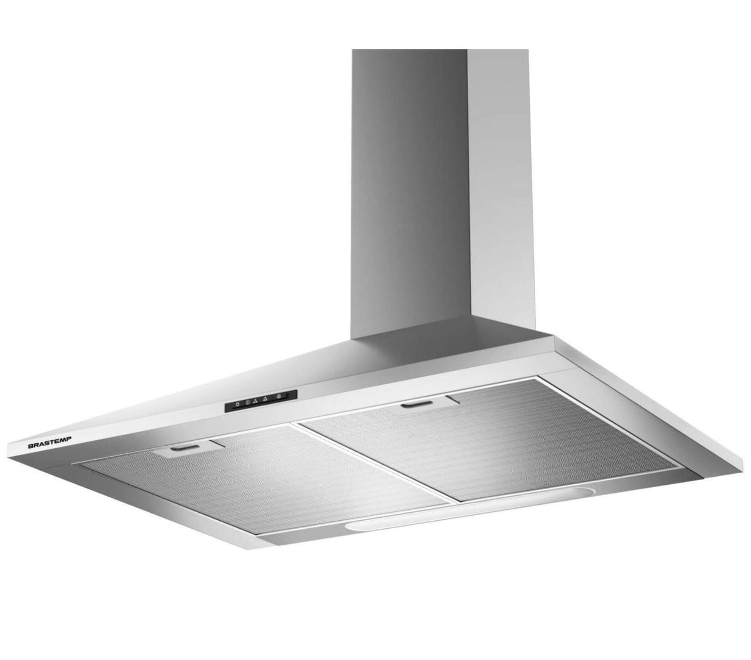 Miniatura Coifa Exaustor Depurador Cozinha Fogão Brastemp Inox 110V