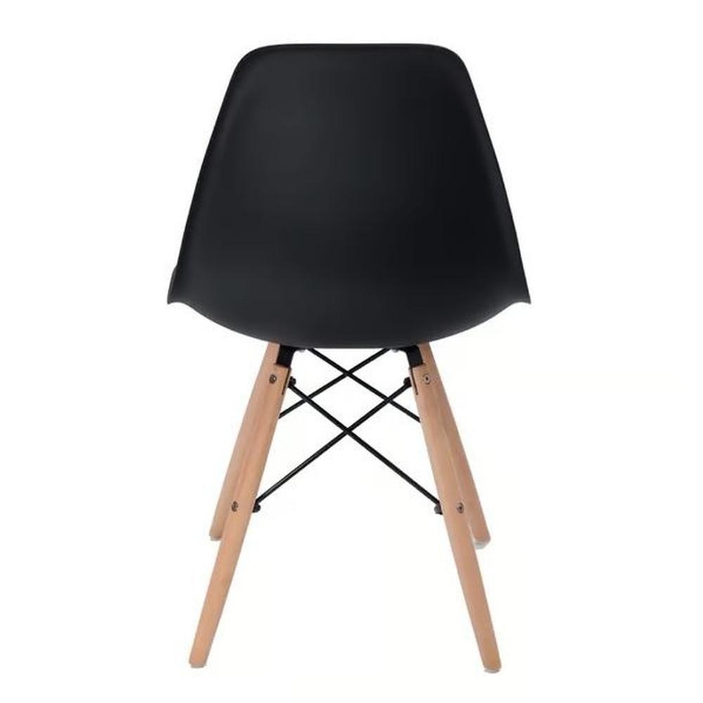 Miniatura Cadeira Charles Eames Eiffel Dkr Wood - Design - Preta