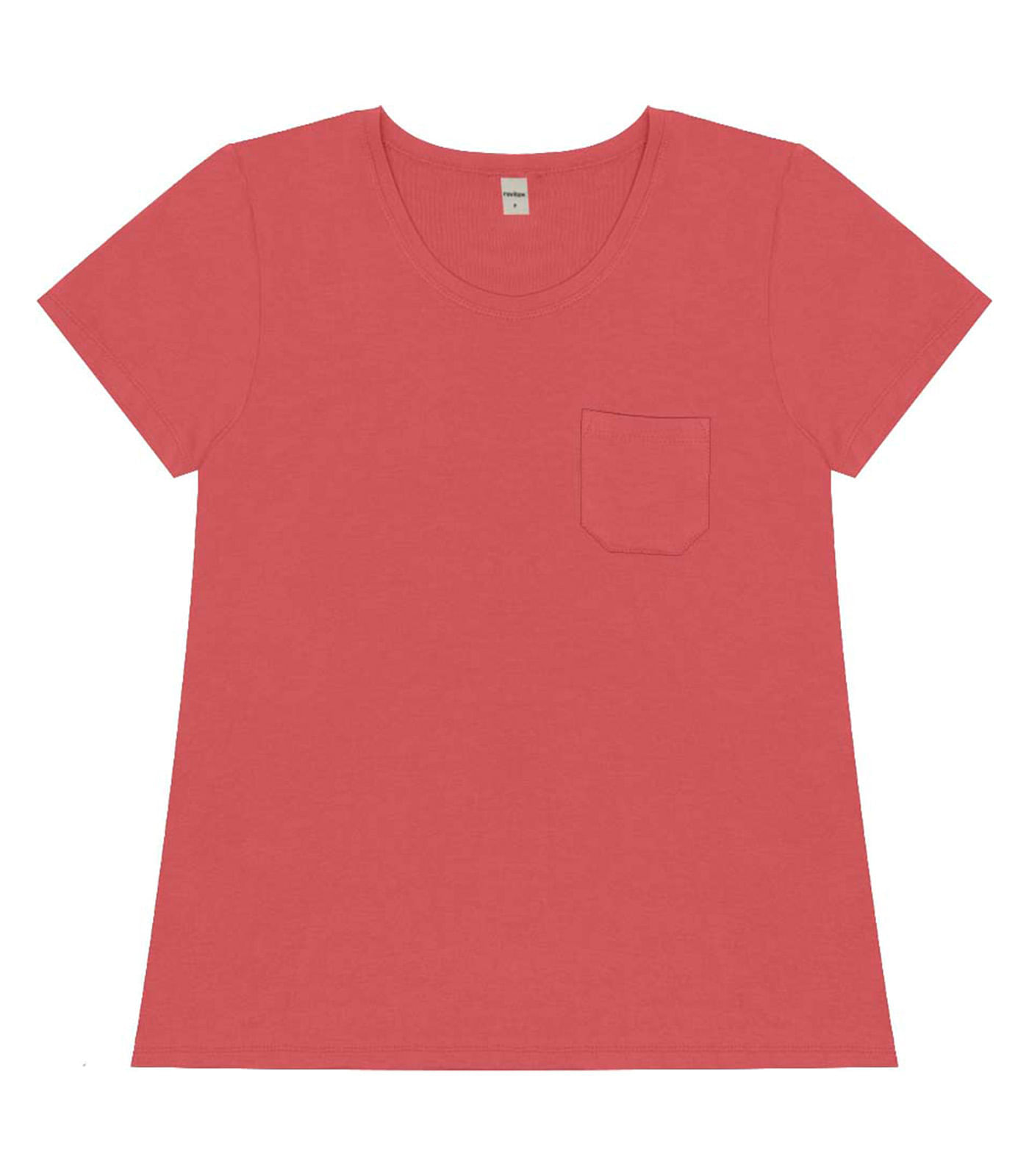 Miniatura Blusa Feminina Viscotorcion Com Bolso Rovitex Laranja G
