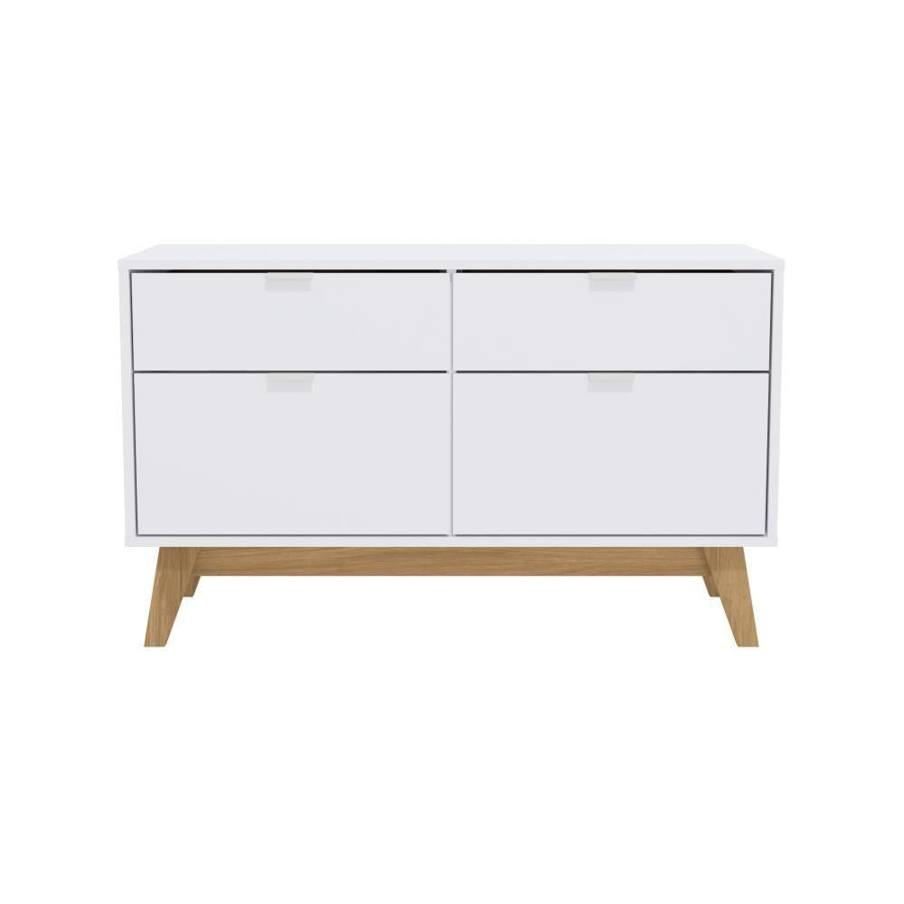 Miniatura Aparador Kappesberg 2 Portas 2 Gavetas Branco/Itapuã