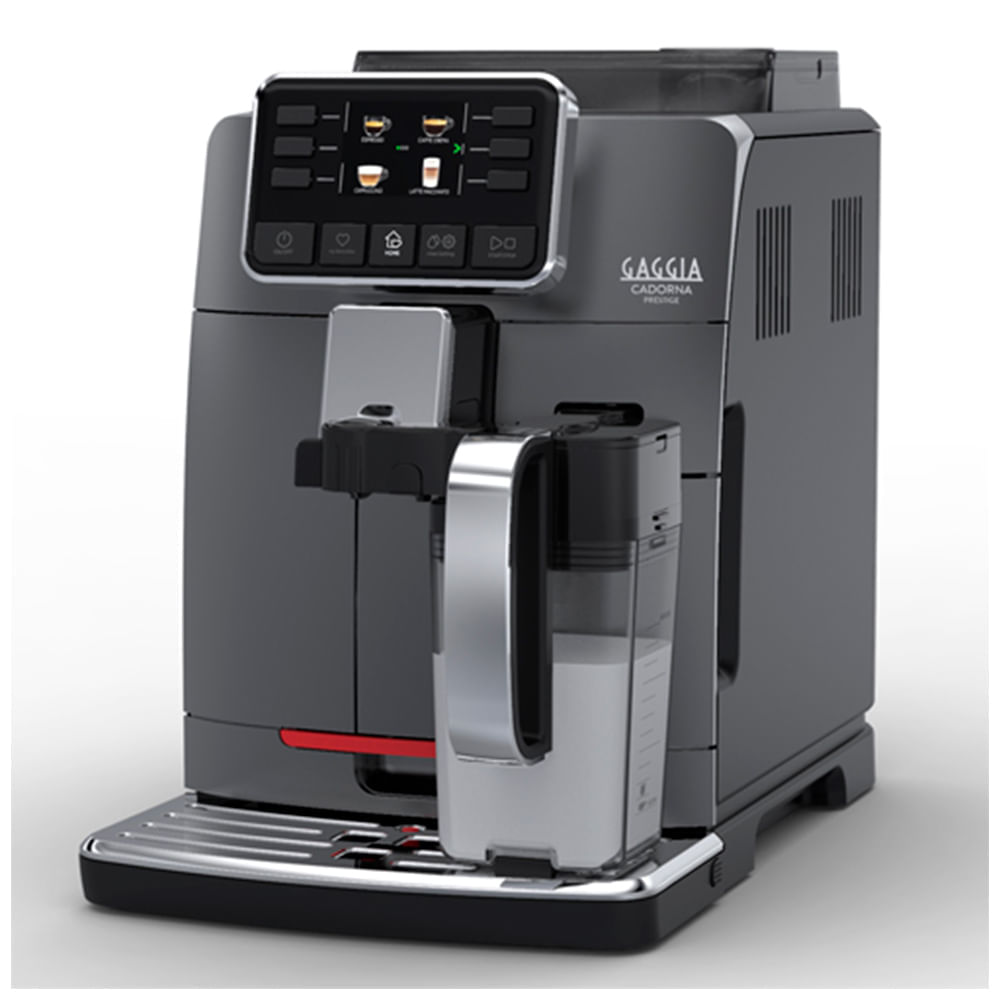 Miniatura Cafeteira Gaggia Cadorna Prestige Cinza para Café em Grãos 110