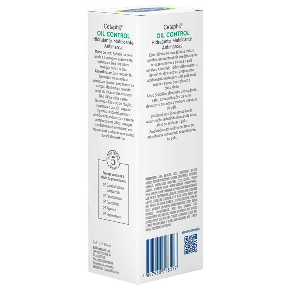 Hidratante Facial Clareador Cetaphil - Oil Control 89ml