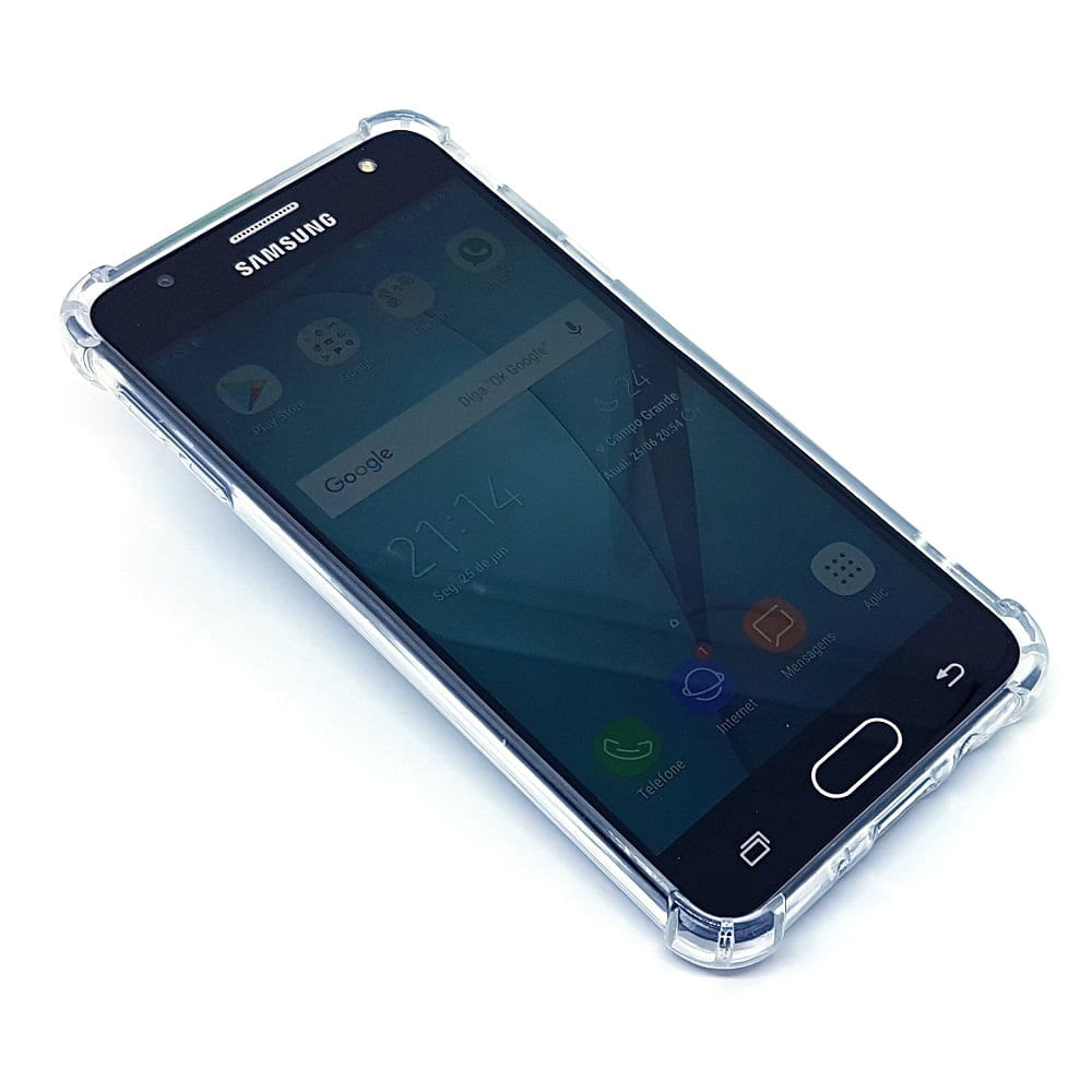 Miniatura Capa Samsung Galaxy J7 Prime Anti Impacto Tpu Transparente
