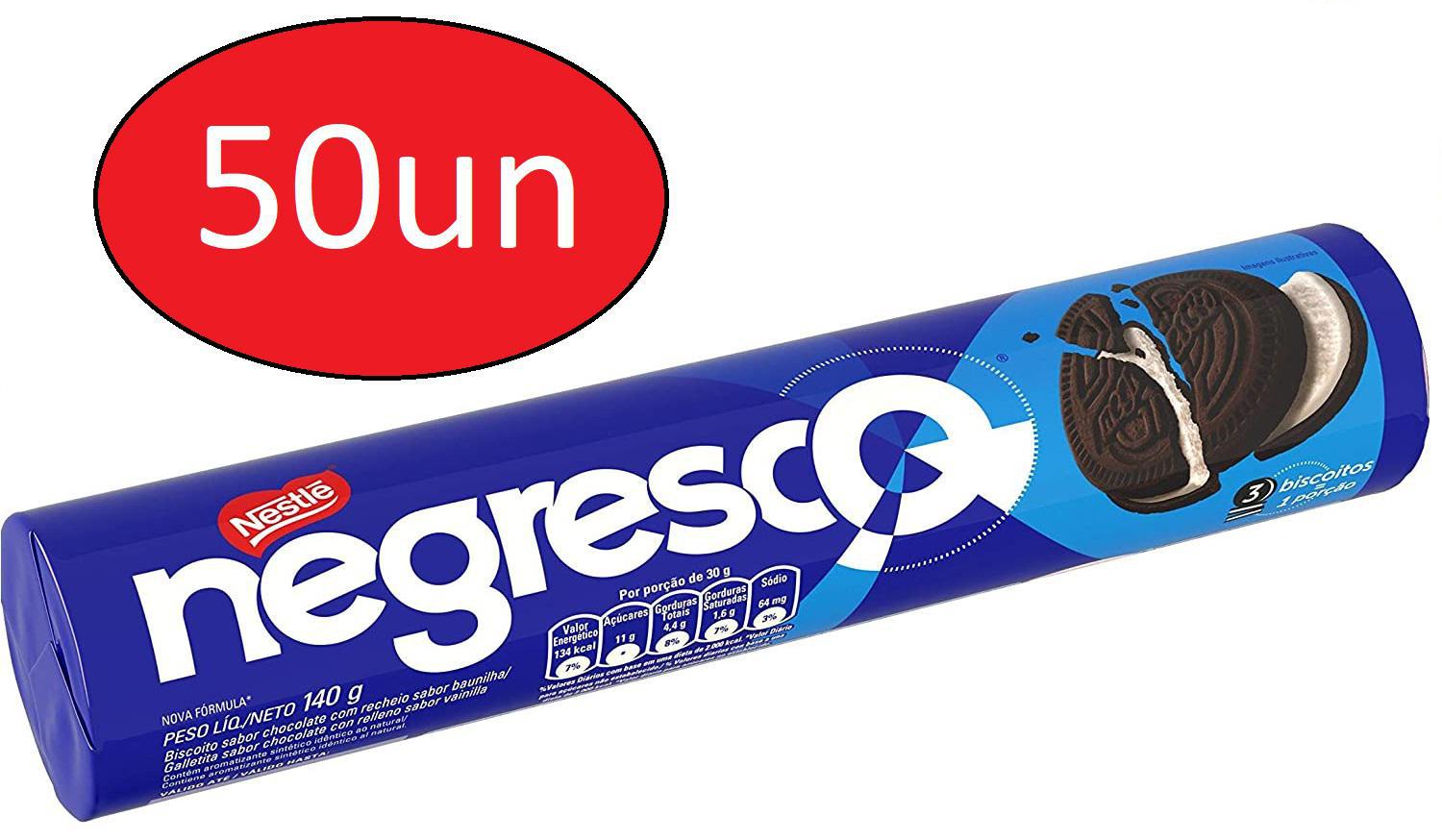 Miniatura 50 Un Biscoito Negresco Recheado 140G - Nestlé