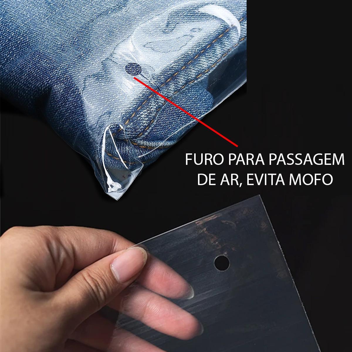 Miniatura Saco Ziper Fecho 15X20Cm Kit 100Uni Roupa Plástico Embalagem