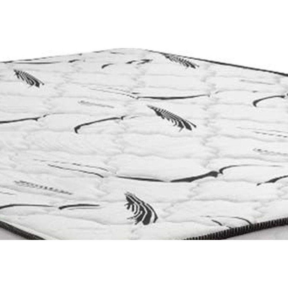 Miniatura Cama Box Baú Queen: Colchão Espuma Ortobom High Foam + Base Crc Courano White(158X198)