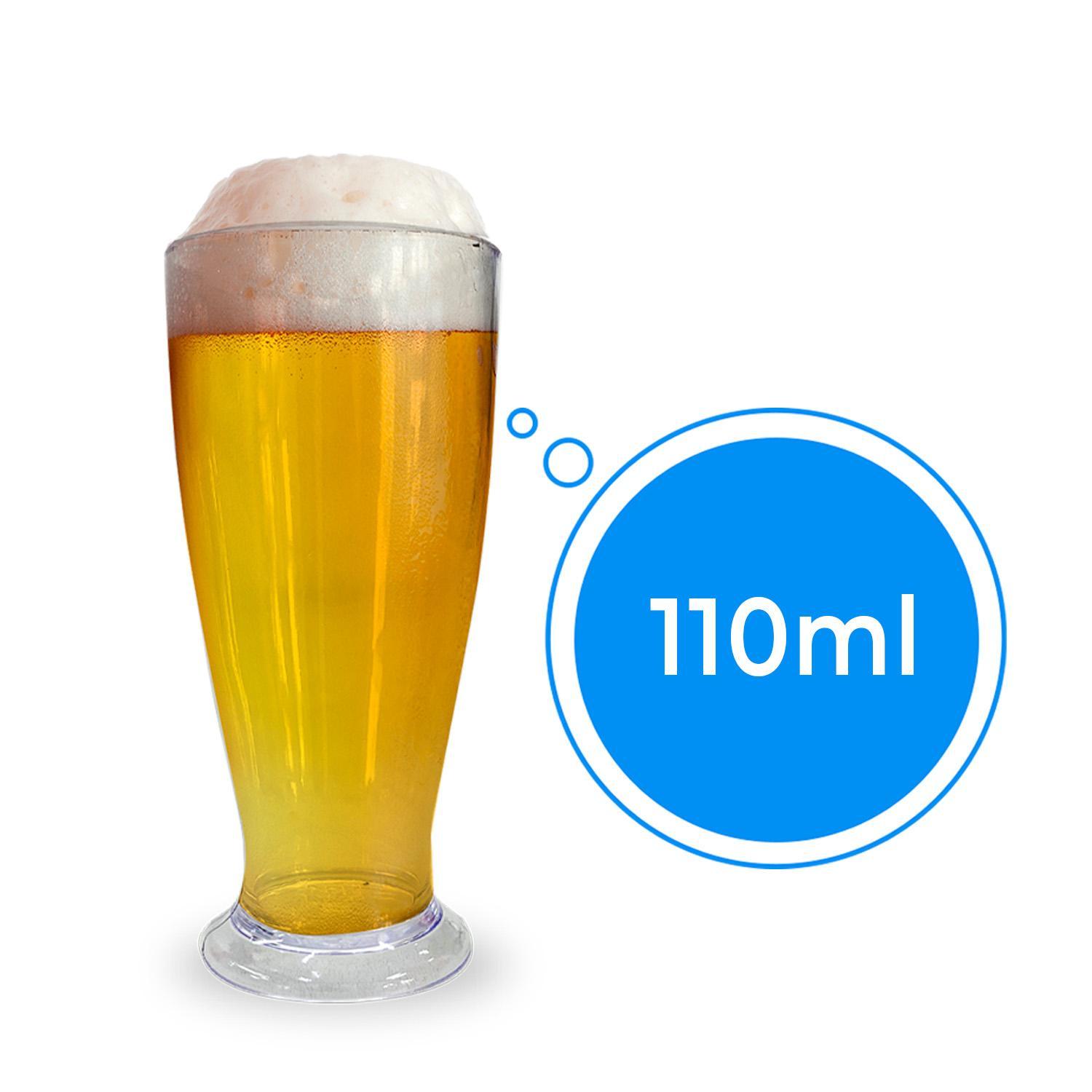Miniatura Kit 8 Copo Tulipa Para Chopp Cerveja Acrílico 220Ml