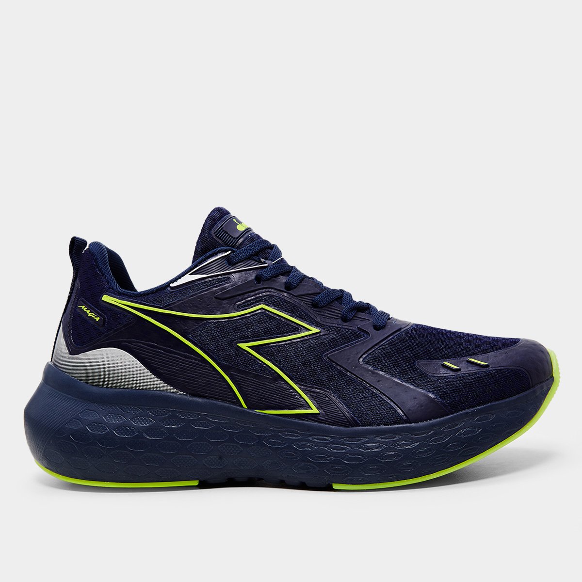 Miniatura Tênis Diadora Magia Marinho+Amarelo - 38