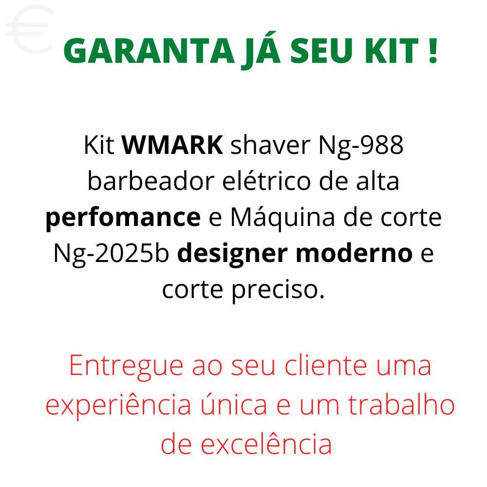 Miniatura Máquina De Cortar Cabelo Wmark Ng-2025 E Shaver Ng-988