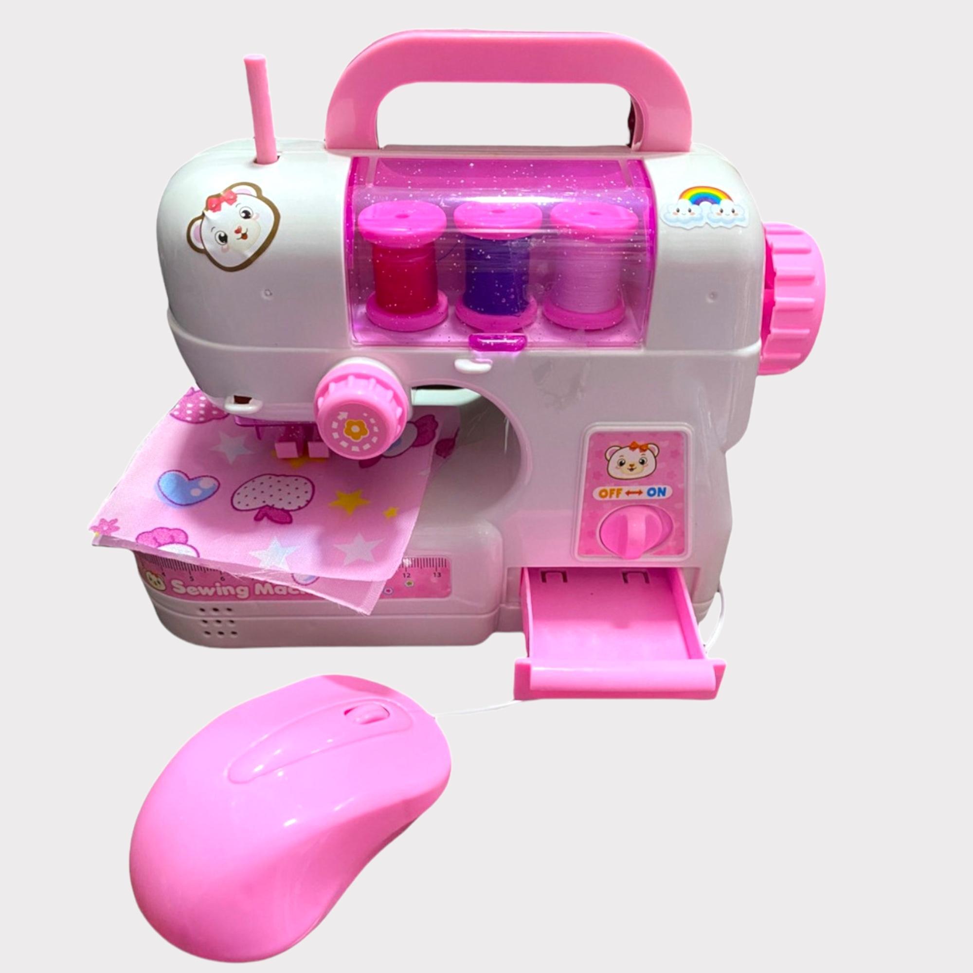 Miniatura Brinquedo Maquina De Costura Infantil Conjunto Mini Ateliê
