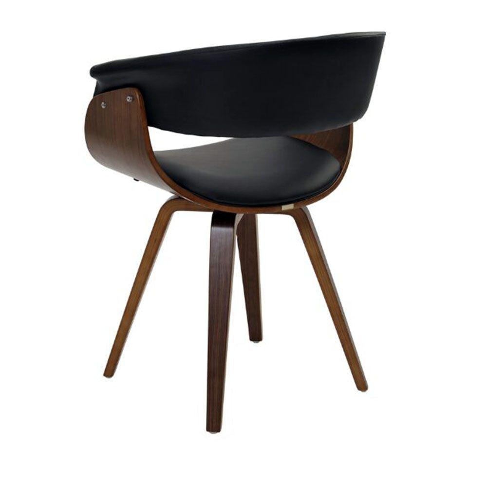 Miniatura Cadeira Betina Base Giratória - Pu Preta