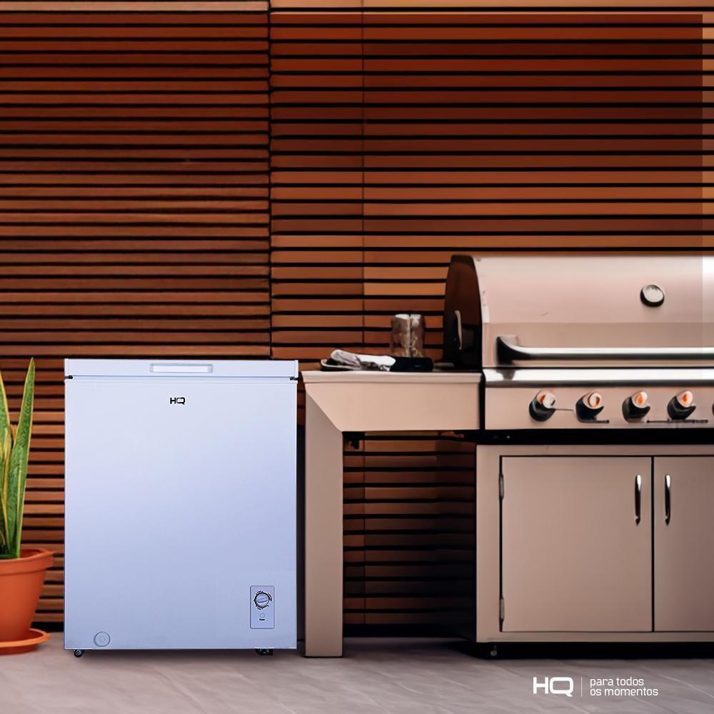 Miniatura Freezer E Conservador Horizontal HQ 160 Litros Branco HQ-160CFH 110V