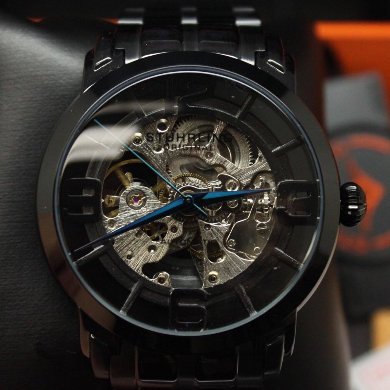 Miniatura Relógio Masculino Pulseira aço Importado Automático