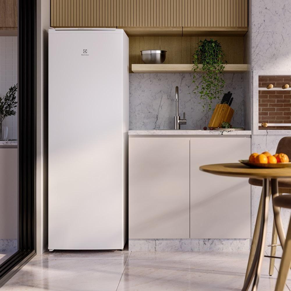 Miniatura Freezer Vertical Electrolux Cycle Defrost 234 Litros Inverter 1 Porta Branco FEI27 127V
