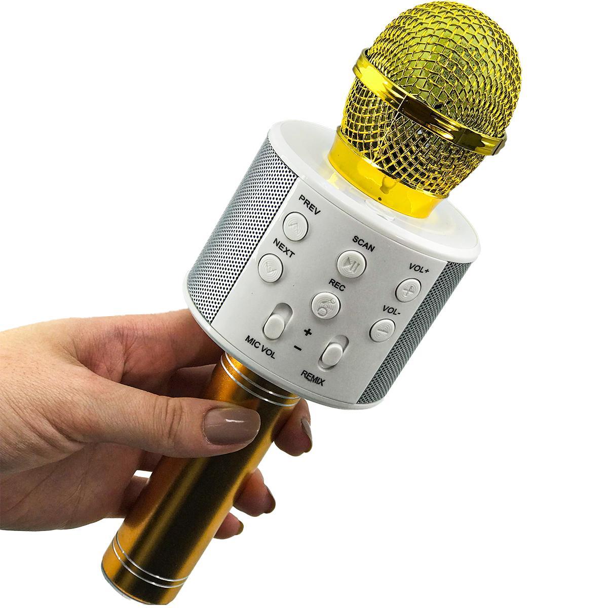 Microfone Sem Fio Bluetooth Karaoke - Ws858