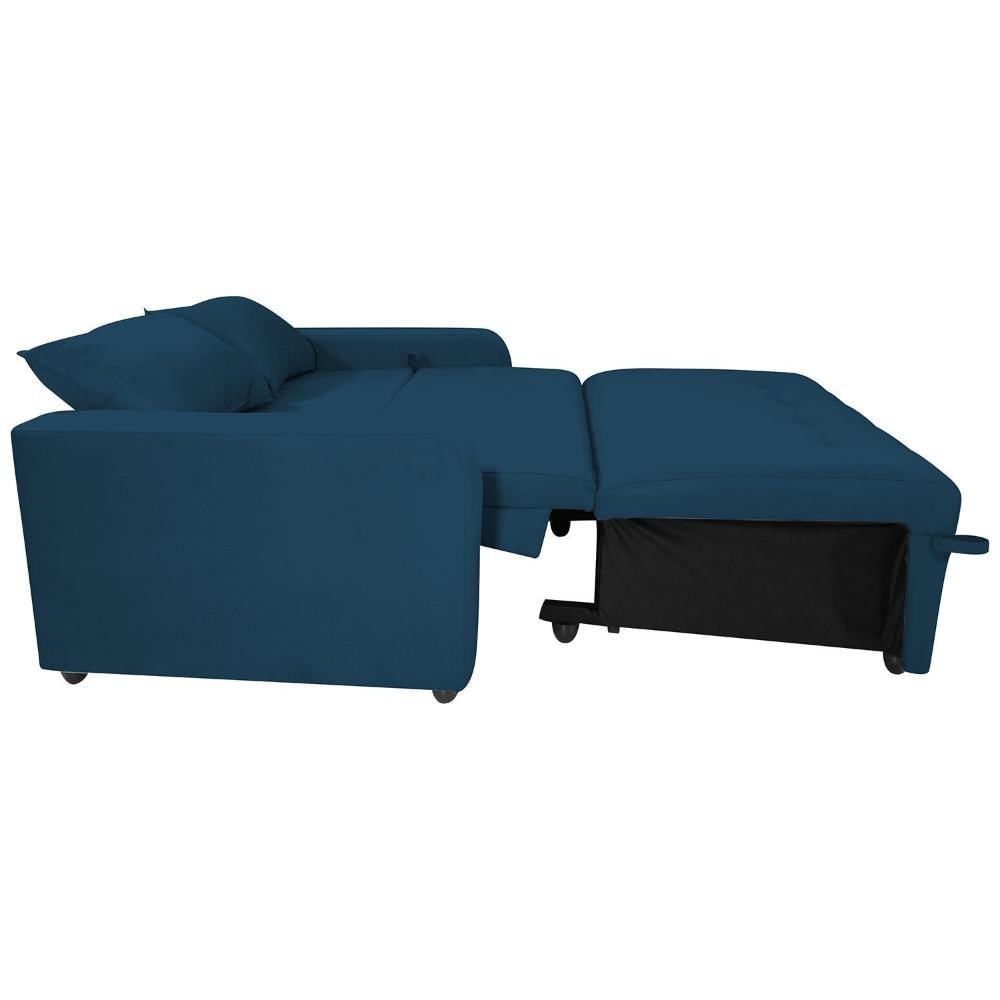Miniatura Sofá Cama 2 Lugares Amora New Azul