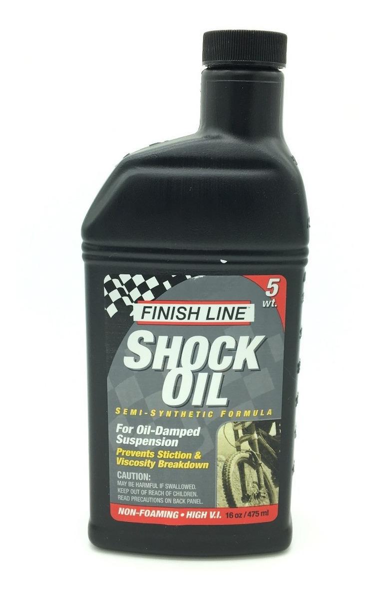 Miniatura Óleo Para Suspensão Bike Finish Line Shock Oil 5Wt 475Ml