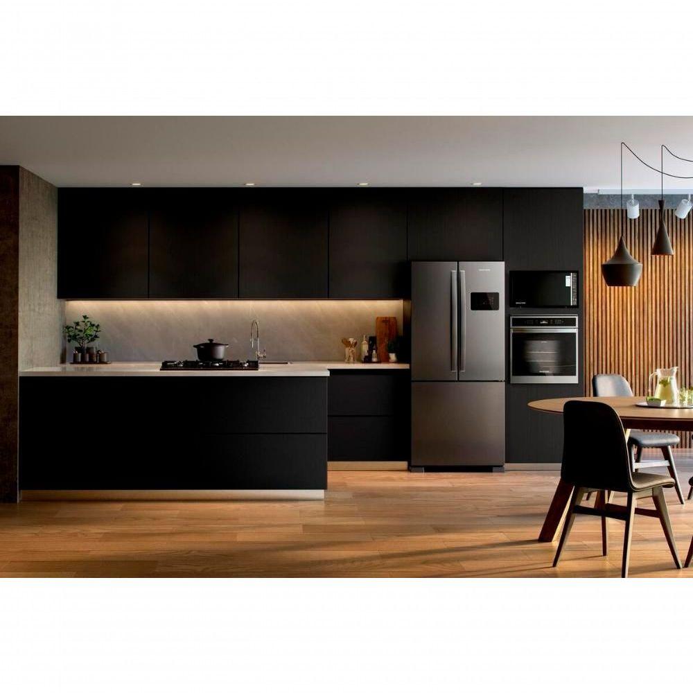 Miniatura Geladeira Brastemp 554 Litros Frost Free Side Inverse 3 Portas Inox Bro85ak 220V