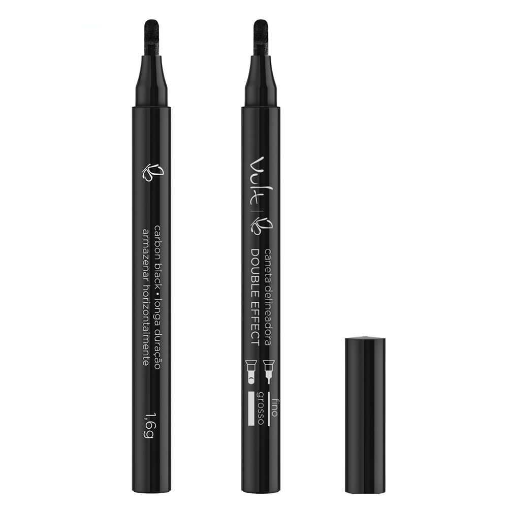 Miniatura Caneta Delineadora Vult - Double Effect Preto