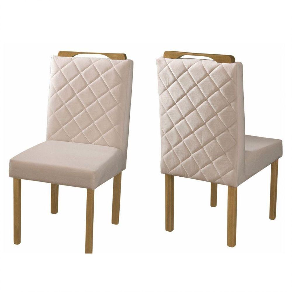 Miniatura Conjunto Sala De Jantar Topazio 4 Lugares 4 Cadeiras Mel