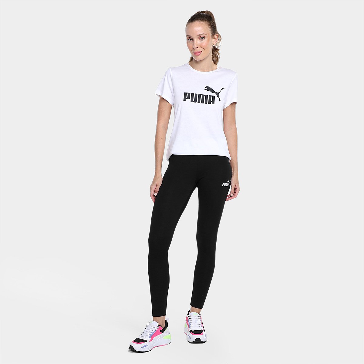 Miniatura Calça Legging Puma Essentials Feminina Preto - EEGG