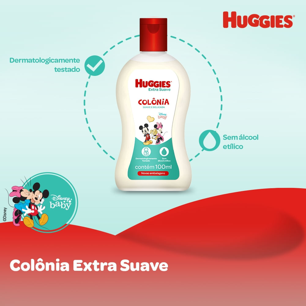 Miniatura Colônia Infantil Huggies Extra Suave 100ml