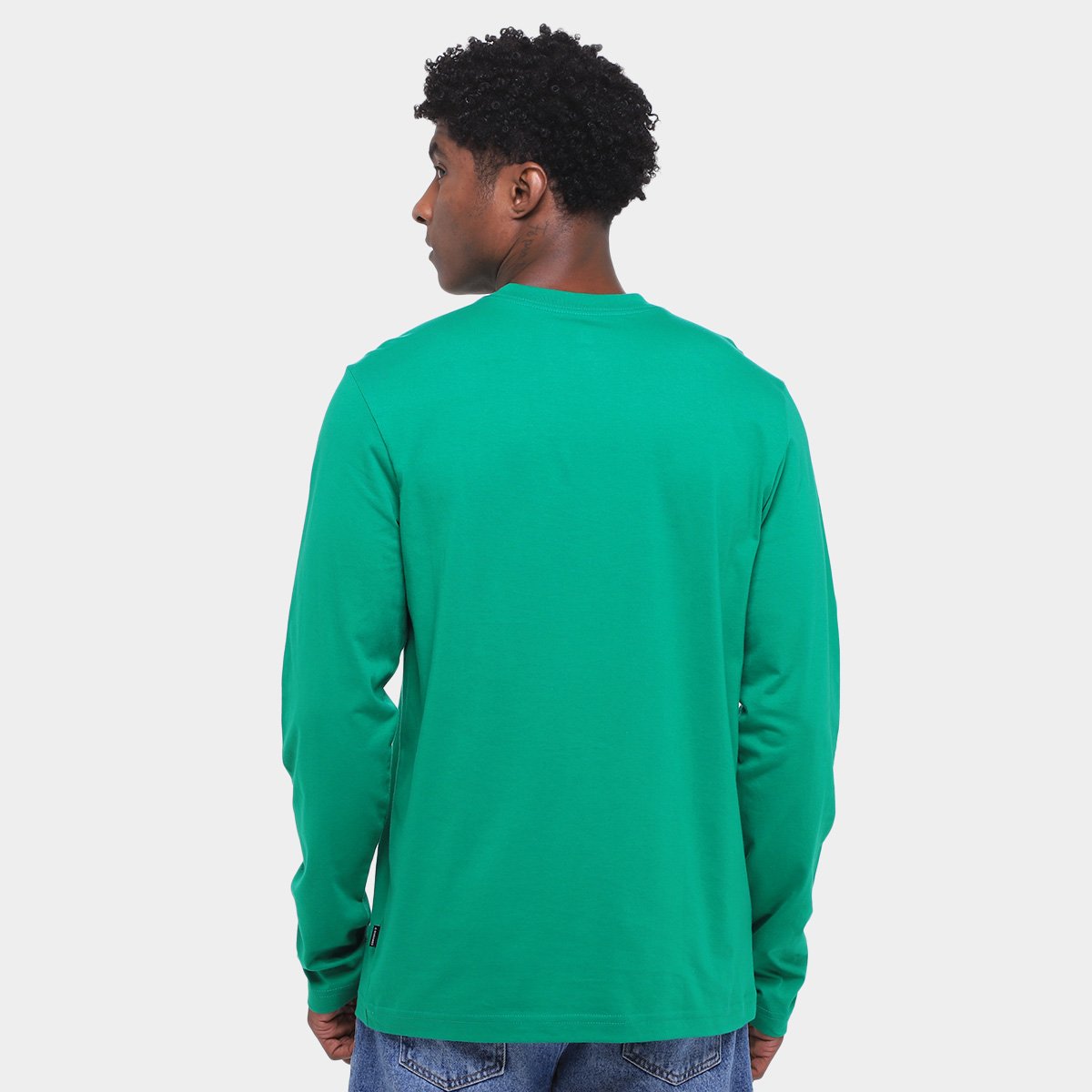 Miniatura Camiseta Converse As Patch Standa Fit Masculina Verde - G