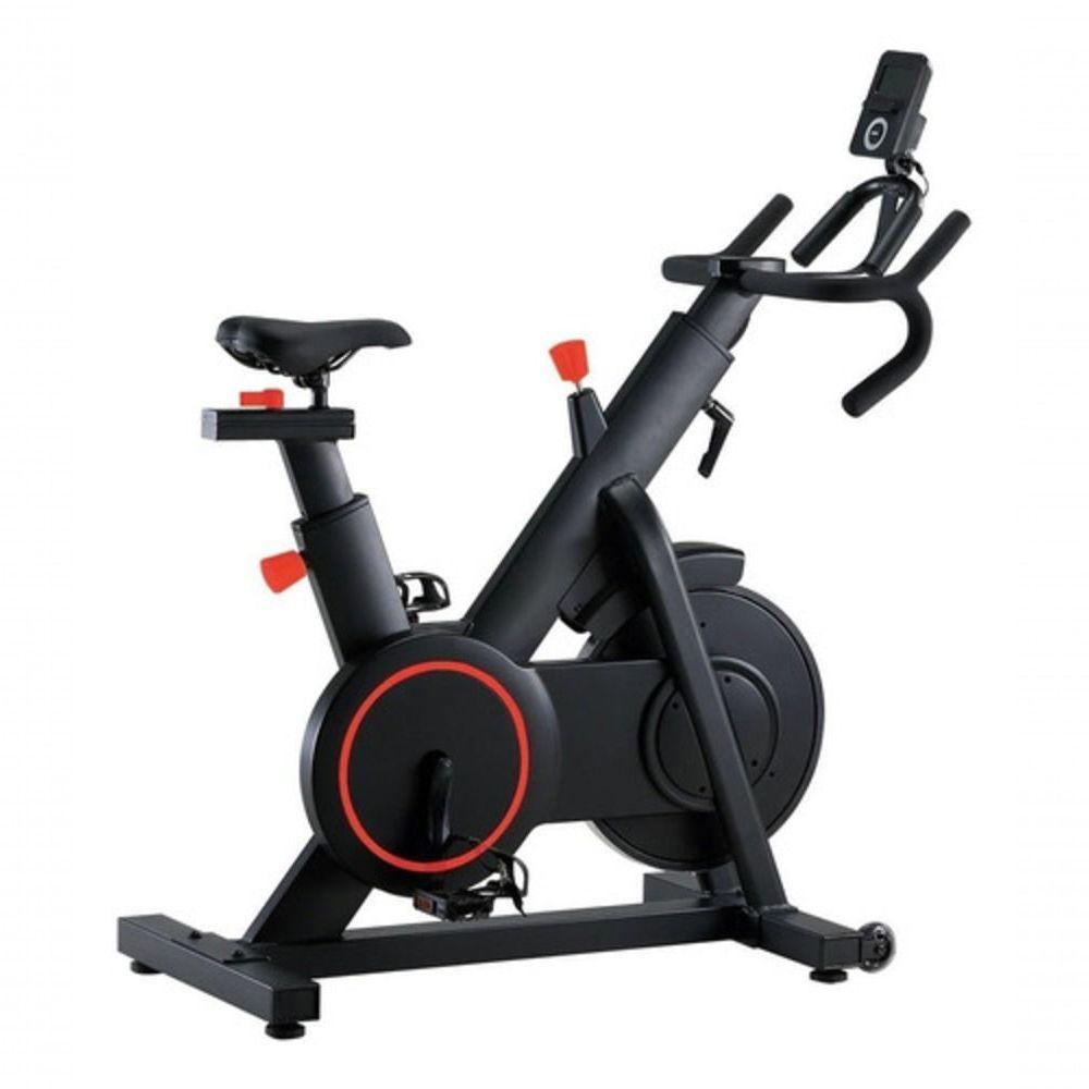 Miniatura Bike Ergométrica Roda De Inércia De 4kg + Monitor Cardiacocarga Máx 100kg Preto