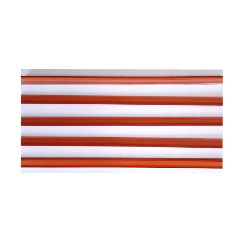Miniatura Porta Etiqueta Bandeja Gondola Lx 92 Cm Laranja Kit50
