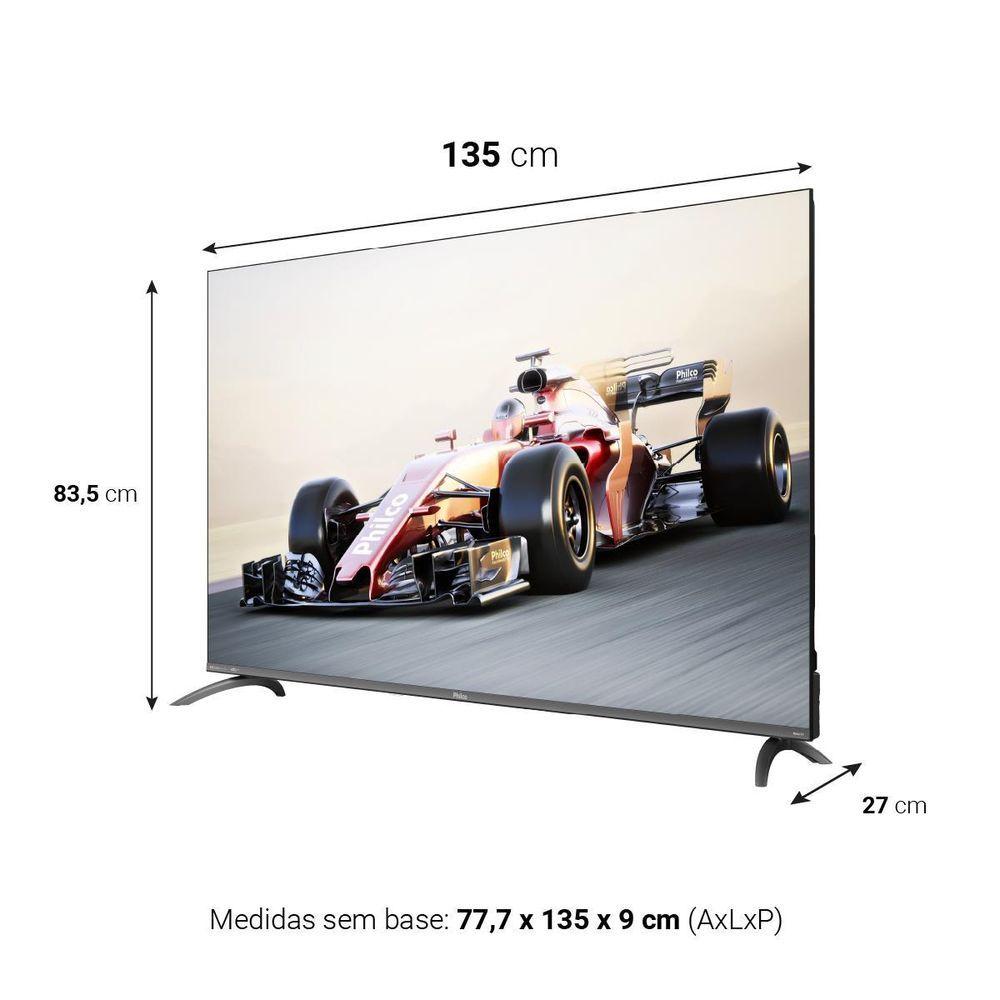 Smart TV 60" Philco QLED Roku Dolby Áudio P60CRA Bivolt