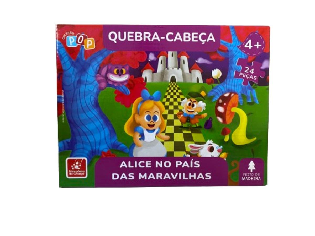 Miniatura Quebra Cabeça Alice No País Das Maravilhas 24 Pçs