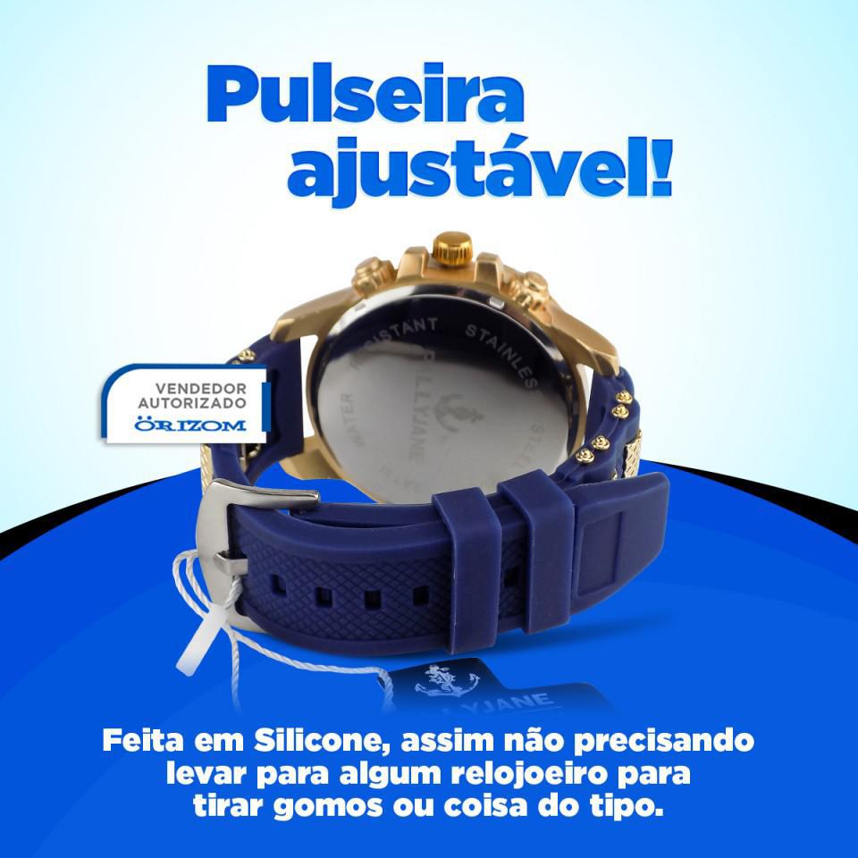 Relógio Masculino Pallyjane Analógico Prova D'Água Original