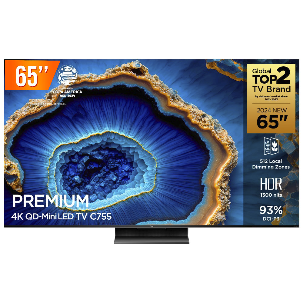 Miniatura Smart TV QD Mini LED 65 Google TV Ultra HD 4K TCL C755 Comando de Voz HDR10 120Hz HDMI 2.1 VRR