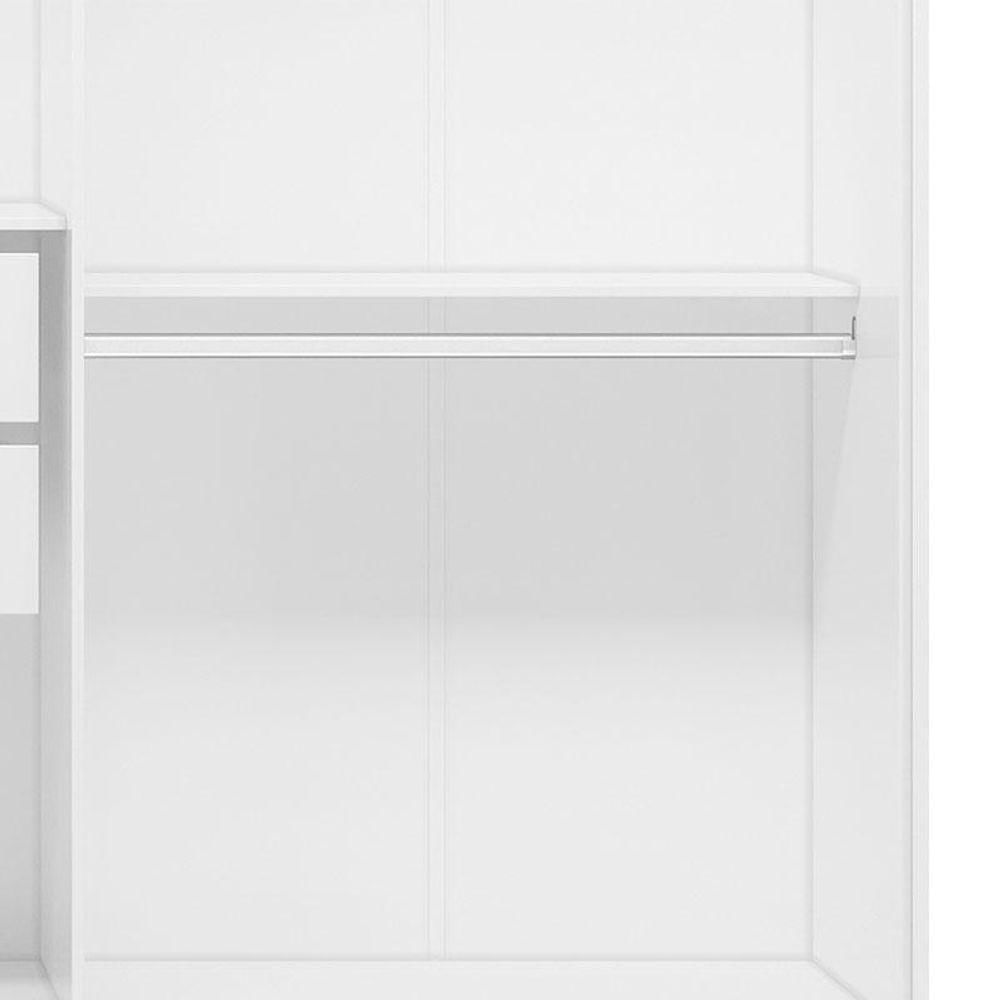 Miniatura Guarda Roupa Casal Ambiente Venice 62780 Branco Brilho - Demóbile