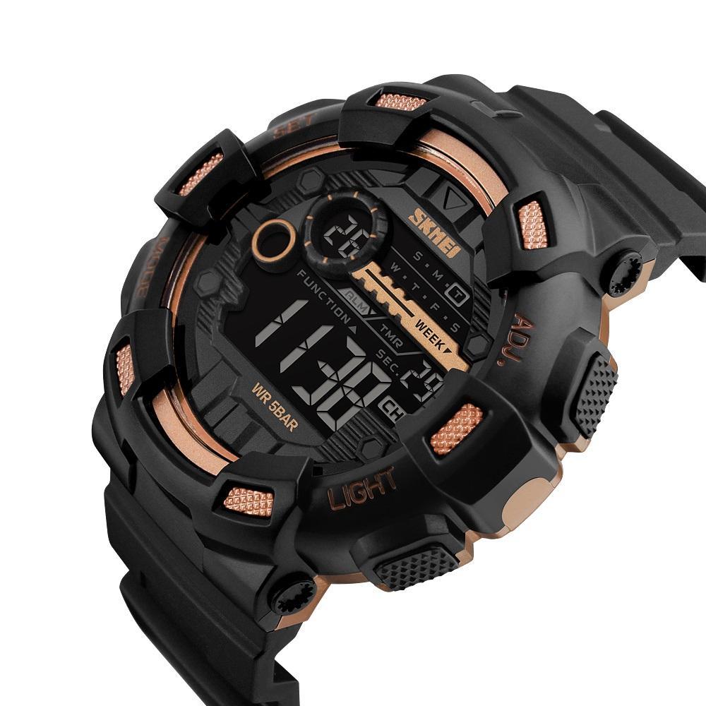 Miniatura Relógio Masculino Skmei 1243 Esportivo Digital Preto