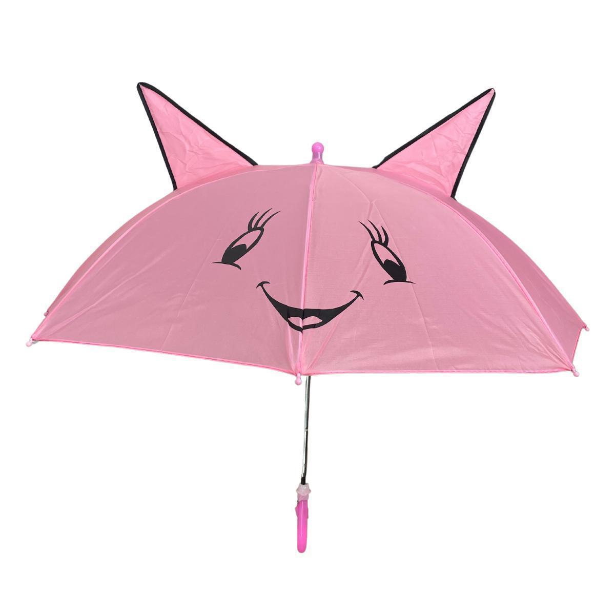 Miniatura Guarda-Chuva Infantil Com Orelhinha Rosa